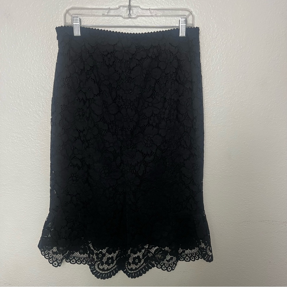 Express High Waisted Lace Peplum Midi Pencil Skirt Size 10 NWT - Picture 5 of 15